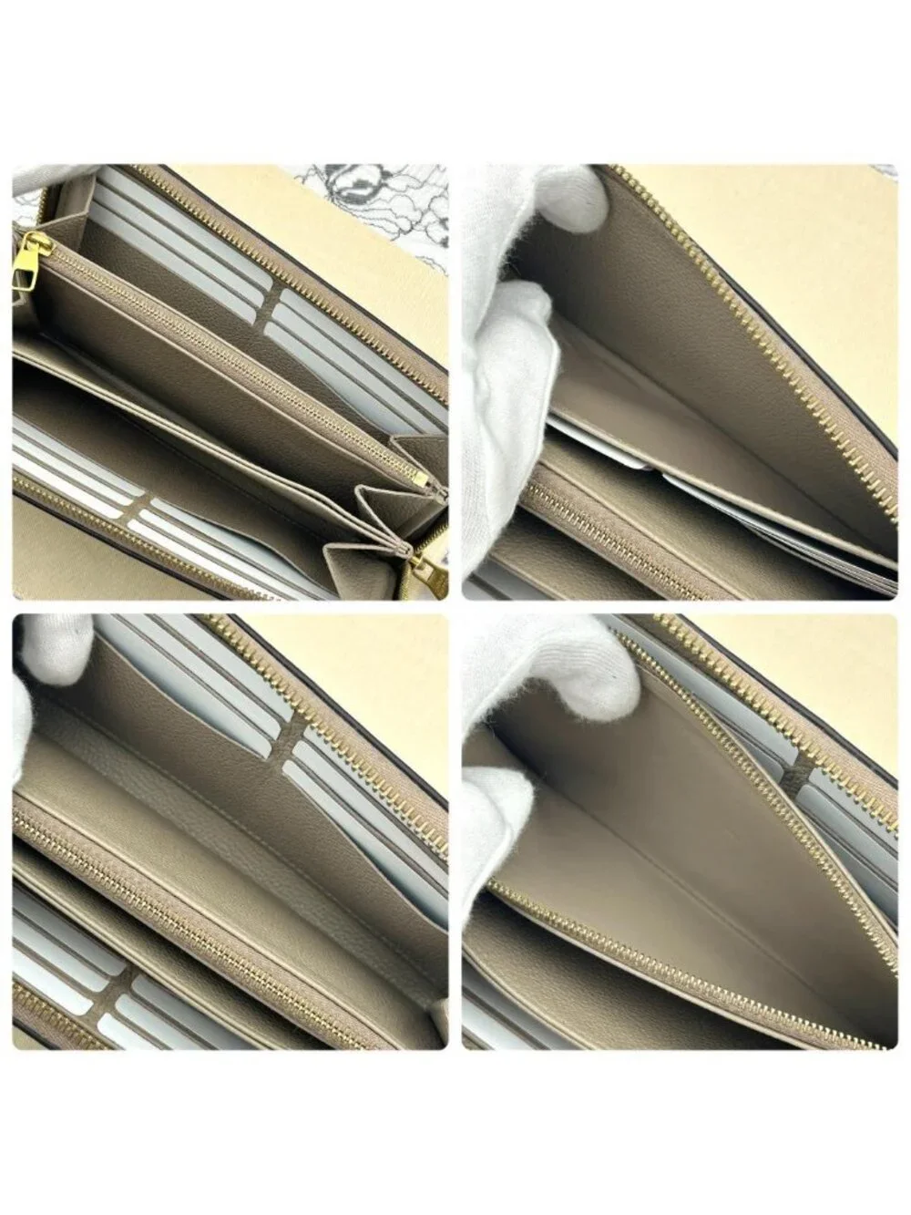 Louis Vuitton Empreinte Bicolor Zippy Wallet